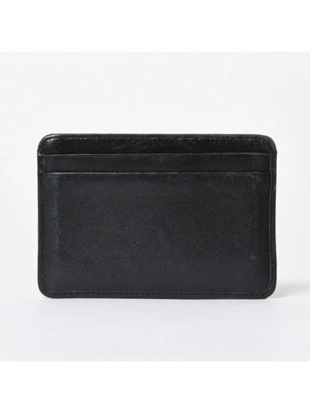 Chanel Cambon Line Card Case CC Logo Lambskin Black Pink